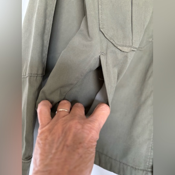 NWT Utility Army Coat, Kohl's Drew Green Cargo, Spring Jacket, Cotton, Olive, S - Picture 11 of 15